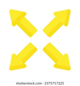 Check this carefully crafted icon of directional arrows