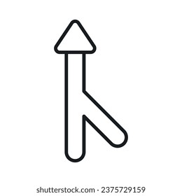 Überprüfen Sie dieses sorgfältig erstellte Symbol des Schnittstellenpfeils