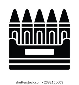 Compruebe este icono de crayon cuidadosamente diseñado, paquete de lápices de colores, facilidad de descarga premium disponible