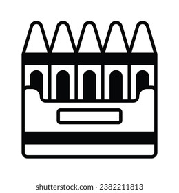 Compruebe este icono de crayon cuidadosamente diseñado, paquete de lápices de colores, facilidad de descarga premium disponible