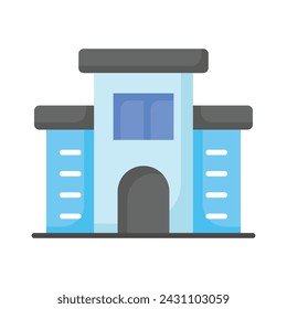 Check this carefully crafted icon of office building, hotel building, residential building
