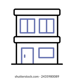 Check this carefully crafted icon of office building, hotel building, residential building