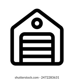Compruebe este ícono cuidadosamente elaborado de Almacén en estilo moderno, Vector personalizable