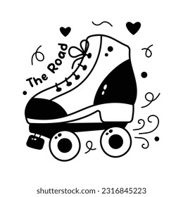 Check this carefully crafted vector of skating shoes, editable icon design