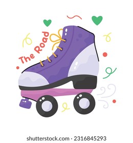 Check this carefully crafted vector of skating shoes, editable icon design