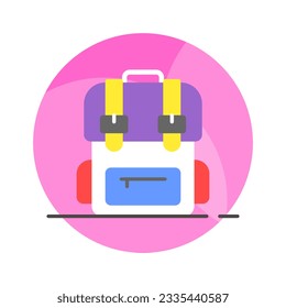 Check this carefully crafted vector of backpack in modern design style