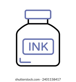 Check this carefully crafted vector of inkpot in modern style