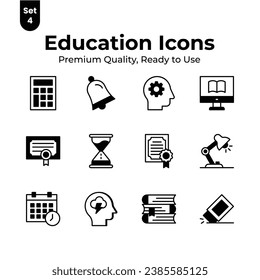 Check this carefully designed education icons set, easy to use vectors
