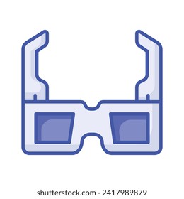 Compruebe este icono cuidadosamente diseñado de gafas 3d en un estilo moderno, listo para usar icono