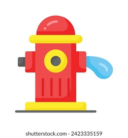 Check this carefully designed icon of fire hydrant in modern style