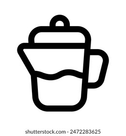Compruebe este icono cuidadosamente diseñado de Jug en estilo moderno, listo para usar icono
