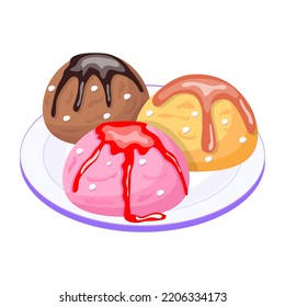 Check this colorful flat icon of ice cream 