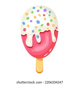 Check this colorful flat icon of ice cream 
