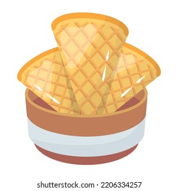 Check this colorful flat icon of ice cream 