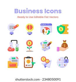 Check this creatively designed business vectors set, easy to use and download