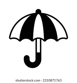 Check this creatively designed icon of umbrella in editable style, ready to use vector