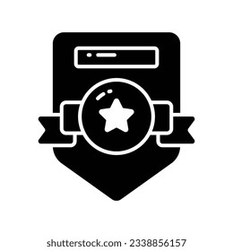 Check this creatively designed vector of certificate in trendy style, premium icon