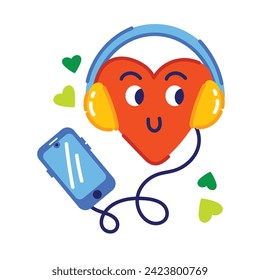 Comprobar esta bonita pegatina plana de una canción romántica 