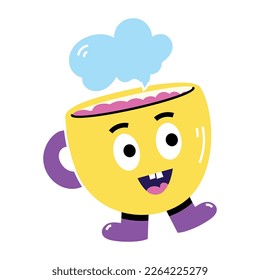 Comprobar este icono de la pegatina de té lindo 