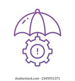 Check this eye catching vector of risk management in modern design style