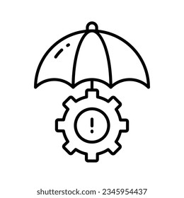 Check this eye catching vector of risk management in modern design style