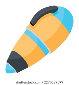 Check this flat icon of ball pen 