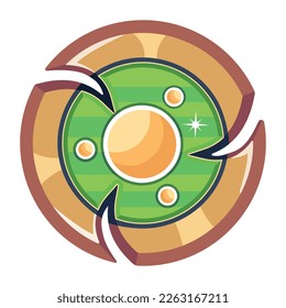 Check this flat icon of defense shield 