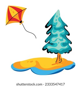 Schauen Sie sich diese flache Ikone des Drachenfestivals an 