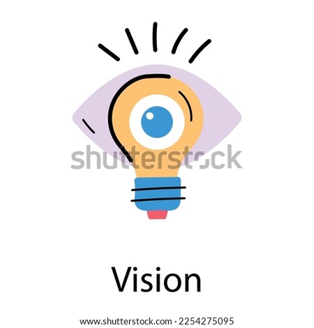 Check this flat icon of vision 