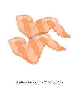 Check this flat sticker of chicken wings