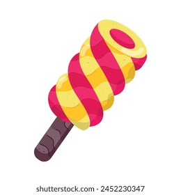 Check this flat sticker of ice lolly