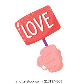 Check this flat sticker icon of placard 
