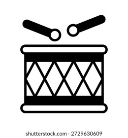 Check this glyph style icon of drum music