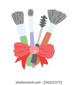 Check this icon of makeup brushes in modern design