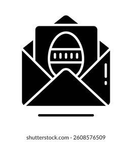 Check this latest glyph icon of easter invitation