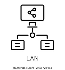 Check this line icon of lan 