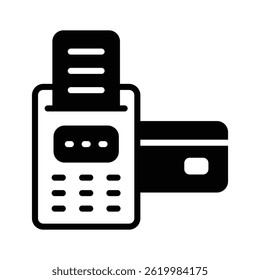 Check this modern glyph icon of pos payment system