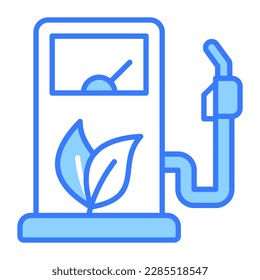 Check this premium quality vector of biofuel station, well designed icon of eco fuel in editable style
