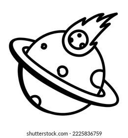 Check this sketchy icon of orbit 