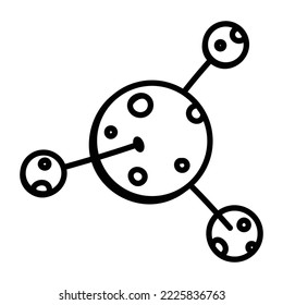 Check this sketchy icon of orbit 