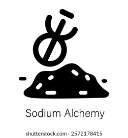 Check this solid icon of sodium alchemy