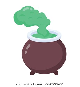 Check this trendy sticker of magic cauldron 