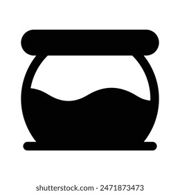 Überprüfen Sie diese trendige Vektorgrafik von Aquarium in editierbarem Stil, isoliert auf weißem Hintergrund