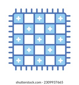 Check this trendy vector of house mat in editable style, isolated on white background