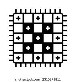 Check this trendy vector of house mat in editable style, isolated on white background