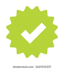 check tick mark flat vector icon