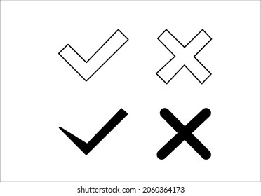 marca de verificación símbolo vectorial
