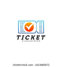Check Tickets logo design concept vector, Template, Creative design, Icon symbol