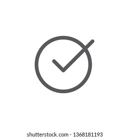 Check Time Icon Logo Design Element isolated on white background