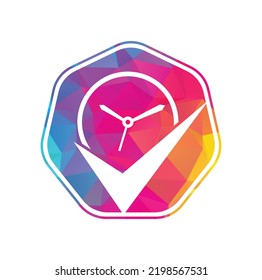 Check Time Logo Design Template. Stopwatch logo.